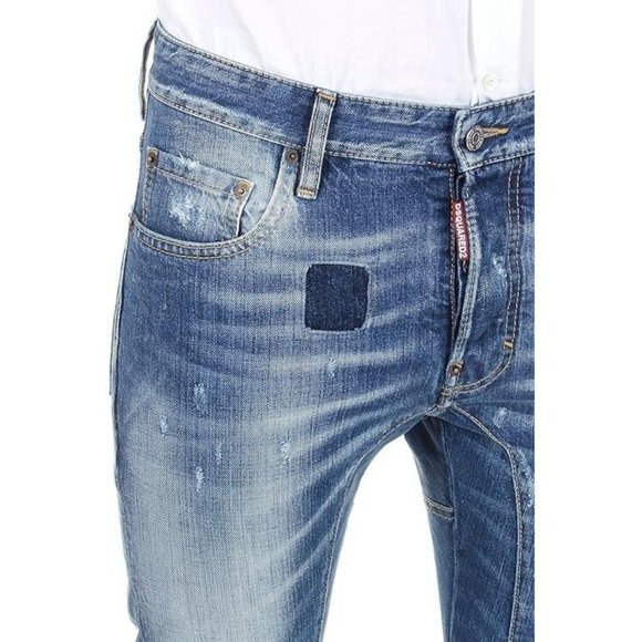 DSQUARED2 Mens Tidy Biker Jeans IT48 W34 Denim S71LA0892S30309470 NWT - Picture 4 of 16